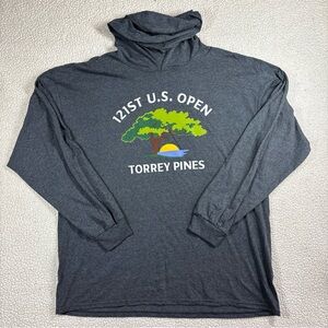 121st U.S. Open Torrey Pines Gray Size 2XL Cotton Hoodie T-Shirt 2021 USGA